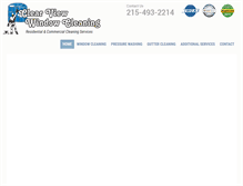 Tablet Screenshot of clearviewprofessionalwindowcleaning.com